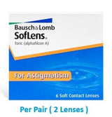 Soflens Toric for Astigmatism - 2 Lenses ( Pair ) - 6 Months Usage - نضاره دوت كوم | رقم 1 للنظارات الأصليه في مصر