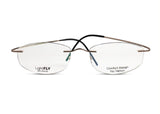 LIGHTFLY 🇮🇹 Square ( Made in Italy ) Unisex Optical Frames - Rimless - نضاره دوت كوم | رقم 1 للنظارات الأصليه في مصر