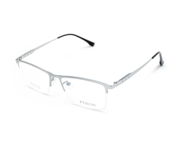 Falcon Square Men's Titanium Optical Frame - Half Rim - نضاره دوت كوم | رقم 1 للنظارات الأصليه في مصر