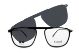 FALCON Square Men's Clip on Polarized - نضاره دوت كوم | رقم 1 للنظارات الأصليه في مصر