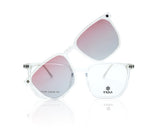 Viola Square Women's Polarized Clip on - نضاره دوت كوم | رقم 1 للنظارات الأصليه في مصر