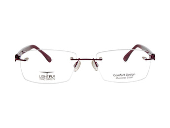 LIGHTFLY🇮🇹 Square ( Made in Italy ) Unisex Optical Frames - Rimless - نضاره دوت كوم | رقم 1 للنظارات الأصليه في مصر