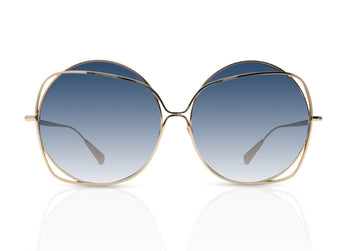 Baldinini 🇮🇹 Round Gold 18 karat ( Made in Italy ) Women's Sunglasses(UV) - نضاره دوت كوم | رقم 1 للنظارات الأصليه في مصر