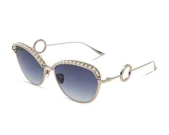 Baldinini 🇮🇹 Cat Eye Gold 18 Karat ( Made in Italy ) Women's Sunglasses(UV) - نضاره دوت كوم | رقم 1 للنظارات الأصليه في مصر