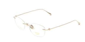 Baldinini 🇮🇹 CatEye Gold 18 karat ( Made in Italy ) Women Optical Frame Rimless - نضاره دوت كوم | رقم 1 للنظارات الأصليه في مصر