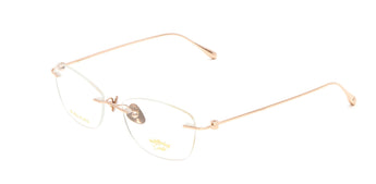 Baldinini 🇮🇹 CatEye Gold 18 karat ( Made in Italy ) Women Optical Frame Rimless - نضاره دوت كوم | رقم 1 للنظارات الأصليه في مصر