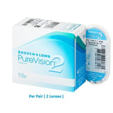 Pure Vision 2 - 2 Lenses ( Pair ) - 6 Months Usage - نضاره دوت كوم | رقم 1 للنظارات الأصليه في مصر