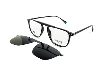 FALCON Square Men's Clip on Polarized - نضاره دوت كوم | رقم 1 للنظارات الأصليه في مصر