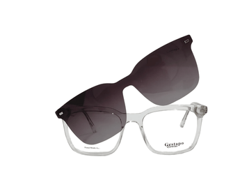 Gestapo Square Unisex Clip on - نضاره دوت كوم | رقم 1 للنظارات الأصليه في مصر