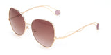 Enni Marco 🇮🇹 Gold 18 Karat Cat Eye ( Made in Italy ) Women's Sunglasses(UV) - نضاره دوت كوم | رقم 1 للنظارات الأصليه في مصر