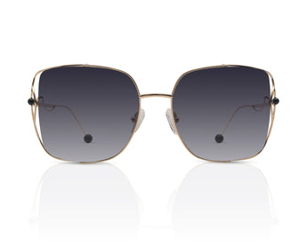 Enni Marco 🇮🇹 Gold 18 karat Square ( Made in Italy ) Women's Sunglasses(UV) - نضاره دوت كوم | رقم 1 للنظارات الأصليه في مصر