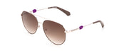 Enni Marco 🇮🇹 ( Made in Italy ) Square Women's Sunglasses(UV) - نضاره دوت كوم | رقم 1 للنظارات الأصليه في مصر