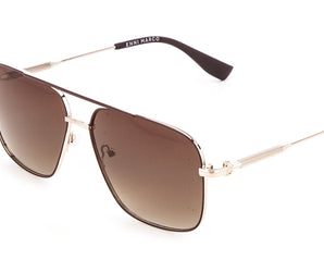 Enni Marco 🇮🇹 ( Made in Italy ) Aviator Men Sunglasses(UV) - نضاره دوت كوم | رقم 1 للنظارات الأصليه في مصر