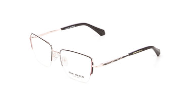 Enni Marco 🇮🇹 ( Made in Italy ) Square Men's Optical Frame Half Frame - نضاره دوت كوم | رقم 1 للنظارات الأصليه في مصر