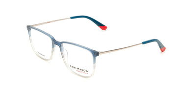 Enni Marco 🇮🇹 Square ( Made in Italy ) Men Optical Frames - نضاره دوت كوم | رقم 1 للنظارات الأصليه في مصر