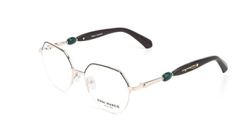 Enni Marco 🇮🇹 ( Made in Italy ) Square Women's Optical Frame Half Rim - نضاره دوت كوم | رقم 1 للنظارات الأصليه في مصر