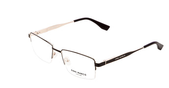 Enni Marco 🇮🇹 ( Made in Italy ) Rectangle Men's Optical Frame Half Frame - نضاره دوت كوم | رقم 1 للنظارات الأصليه في مصر