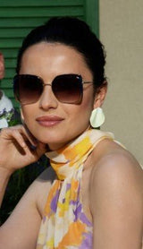 Mario Rossi 🇮🇹 ( Made in Italy ) Square Women's Sunglasses(UV) - نضاره دوت كوم | رقم 1 للنظارات الأصليه في مصر