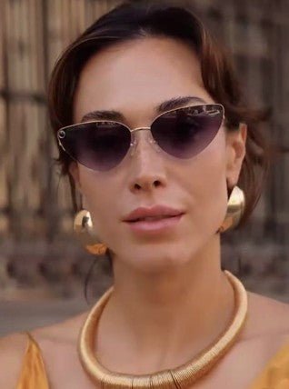 Baldinini 🇮🇹 CatEye Gold 18 karat ( Made in Italy ) Women's Sunglasses(UV) - نضاره دوت كوم | رقم 1 للنظارات الأصليه في مصر