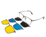 Viola Square Men's Polarized Clip on - نضاره دوت كوم | رقم 1 للنظارات الأصليه في مصر