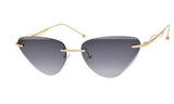 🇮🇹 Enni Marco 🇮🇹 ( Made in Italy ) CatEye Gold Women's Sunglasses(UV) - نضاره دوت كوم | رقم 1 للنظارات الأصليه في مصر