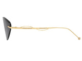 🇮🇹 Enni Marco 🇮🇹 ( Made in Italy ) CatEye Gold Women's Sunglasses(UV) - نضاره دوت كوم | رقم 1 للنظارات الأصليه في مصر