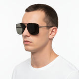 Mario Rossi 🇮🇹 ( Made in Italy ) Square Men's Sunglasses(UV) - نضاره دوت كوم | رقم 1 للنظارات الأصليه في مصر