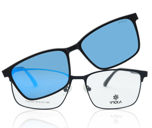 Viola Square  Men's Polarized  Clip on -