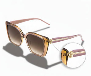 Enni Marco 🇮🇹 ( Made in Italy ) Square Women's Sunglasses (UV400)