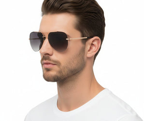 Mario Rossi 🇮🇹 ( Made in Italy ) Aviator Men's Sunglasses (UV) - نضاره دوت كوم | رقم 1 للنظارات الأصليه في مصر