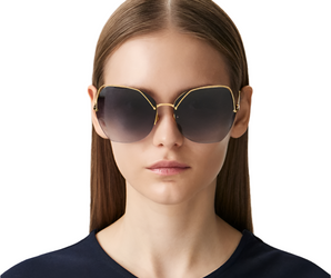 Baldinini 🇮🇹 Square  Gold 23 karat ( Made in Italy ) Women's Sunglasses(UV) -