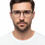 Falcon Square Men's Optical Frame - نضاره دوت كوم | رقم 1 للنظارات الأصليه في مصر