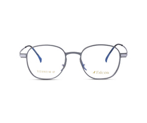 Falcon Round Men's Optical Frame Titanium - نضاره دوت كوم | رقم 1 للنظارات الأصليه في مصر