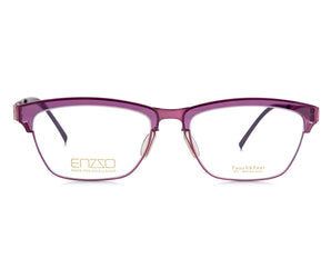 ENZZO Square 🇮🇹 ( Made in Italy ) Women's Optical Frames - Half Frame - نضاره دوت كوم | رقم 1 للنظارات الأصليه في مصر