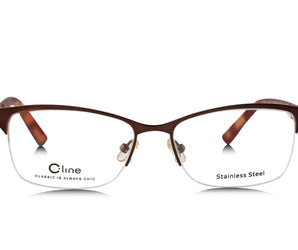C - line 🇮🇹 Square ( Made in Italy ) Women's Optical Frames - Half Rim - نضاره دوت كوم | رقم 1 للنظارات الأصليه في مصر