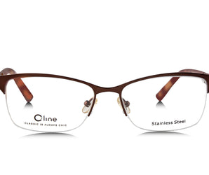 C-line Square ( Made in Italy ) Women's Optical Frames - Half Rim