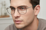 Falcon Square Men's Optical Frame - نضاره دوت كوم | رقم 1 للنظارات الأصليه في مصر
