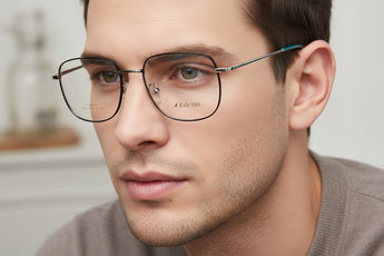 Falcon Square Men's Optical Frame - نضاره دوت كوم | رقم 1 للنظارات الأصليه في مصر