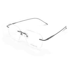Falcon Rectangle  Unisex Optical Frames - Rimless