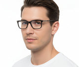Falcon Square Men's Optical Frame - نضاره دوت كوم | رقم 1 للنظارات الأصليه في مصر