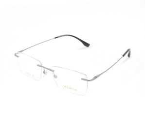 Falcon Rectangle Unisex Titanium Optical Frame - Rimless