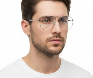 Falcon Aviator Men's Optical Frame - نضاره دوت كوم | رقم 1 للنظارات الأصليه في مصر