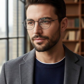 Falcon Round Men's Optical Frame - نضاره دوت كوم | رقم 1 للنظارات الأصليه في مصر