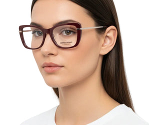 Mario Rossi 🇮🇹 ( Made in Italy ) Cat Eye Women's Optical Frames - نضاره دوت كوم | رقم 1 للنظارات الأصليه في مصر