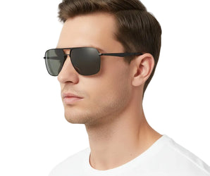 🇮🇹 Mario Rossi 🇮🇹 ( Made in Italy ) Square Men's Sunglasses(UV) - نضاره دوت كوم | رقم 1 للنظارات الأصليه في مصر