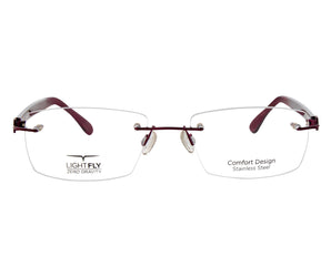 LIGHTFLY🇮🇹 Square ( Made in Italy ) Unisex Optical Frames - Rimless - نضاره دوت كوم | رقم 1 للنظارات الأصليه في مصر