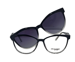 Gestapo Cat Eye Women Clip on Polarized