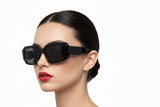 Mario Rossi 🇮🇹 ( Made in Italy ) Rectangle Women's Sunglasses(UV) - نضاره دوت كوم | رقم 1 للنظارات الأصليه في مصر