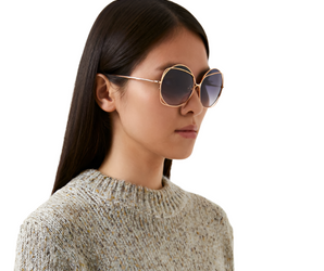 Baldinini 🇮🇹 Round Gold 18 karat  ( Made in Italy ) Women's Sunglasses(UV)