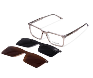 Gestapo Rectangle Optical Men Clip on Polarized ( UV400) - نضاره دوت كوم | رقم 1 للنظارات الأصليه في مصر